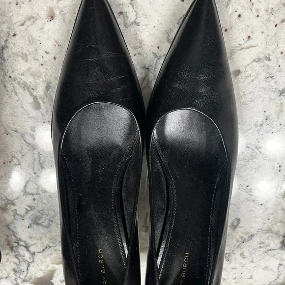 TORY BURCH BLACK PUMPS  SIZE 10 - Picture 5 of 6